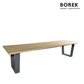 XXL Gartentisch aus Aluminium und Teakholz von Borek -...