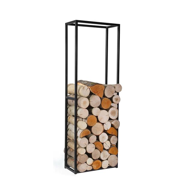 Stilvolles Holzregal im schlichten Design - fr Feuerholz - Tiasos Holzregal