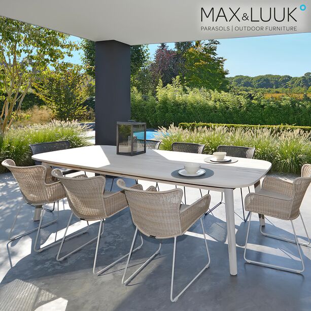 Groer Gartentisch fr die Essecke aus Teakholz von Max & Luuk - Lennon Tisch