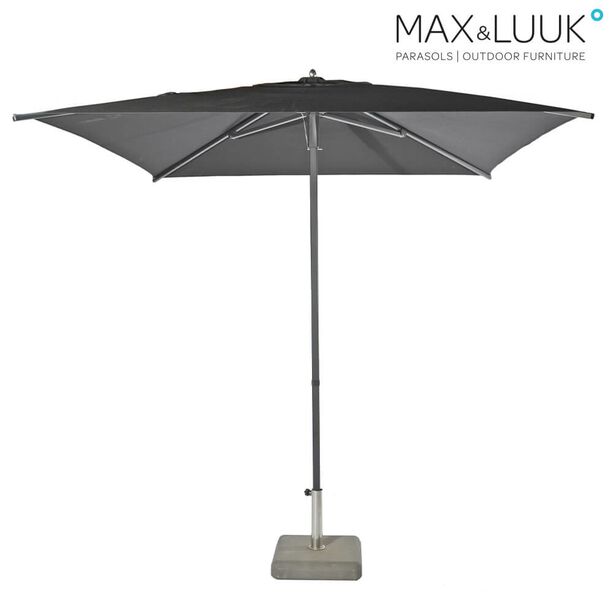 Schwarzer Sonnenschirm aus Aluminium und Sunbrella von Max & Luuk - Julian Sonnenschirm
