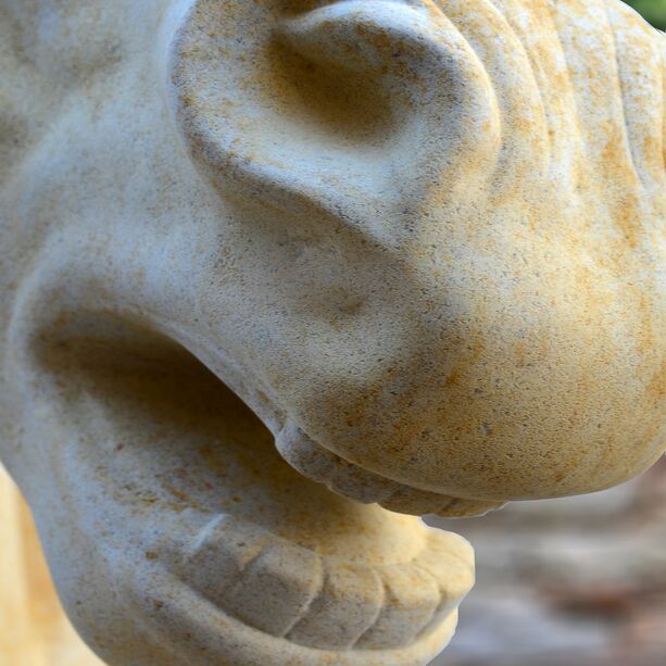 Kunstvoller Pferdkopf aus Stein - Pegasus