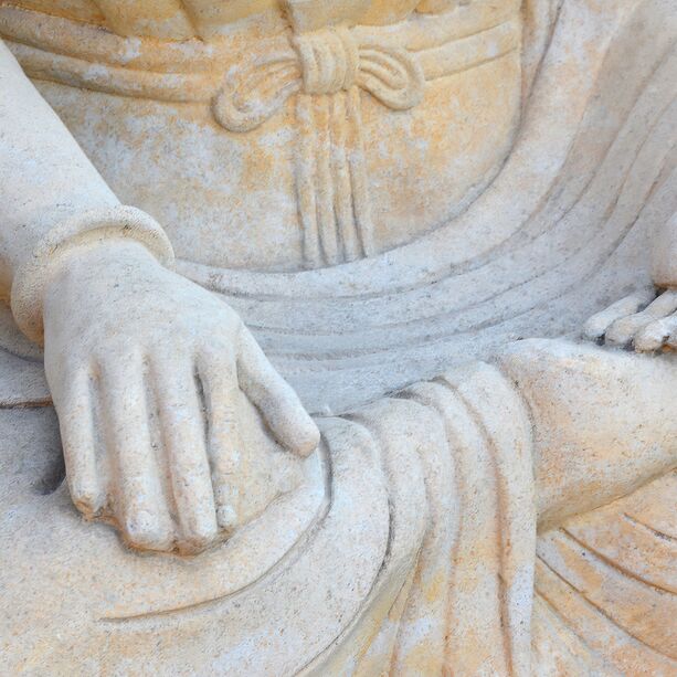 Großer Buddha sitzend Steinskulptur - Sila