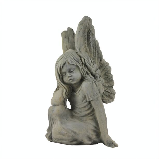 Kleine Steinfigur mit Engel - Clarina