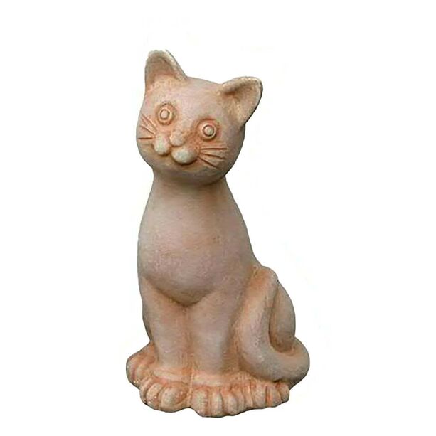 2er Set Deko Katzen Figuren aus Keramik - Terrakotta - Liese & Lotte