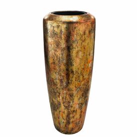 Runde XXL Vase mit Einsatz aus Polystone - Indoor - Bulelani