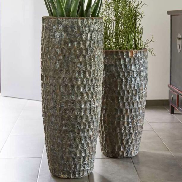 XXL Garten Pflanzvase in antikem Design - Keramik - Eliam