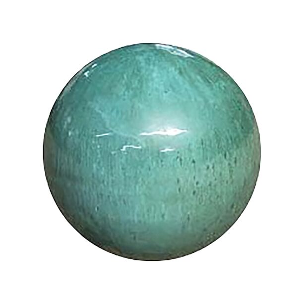 Gartendeko Kugel aus glasierter Keramik - Blau - Alara