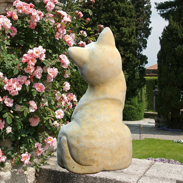 Katze Steinfigur für den Garten - Prissila