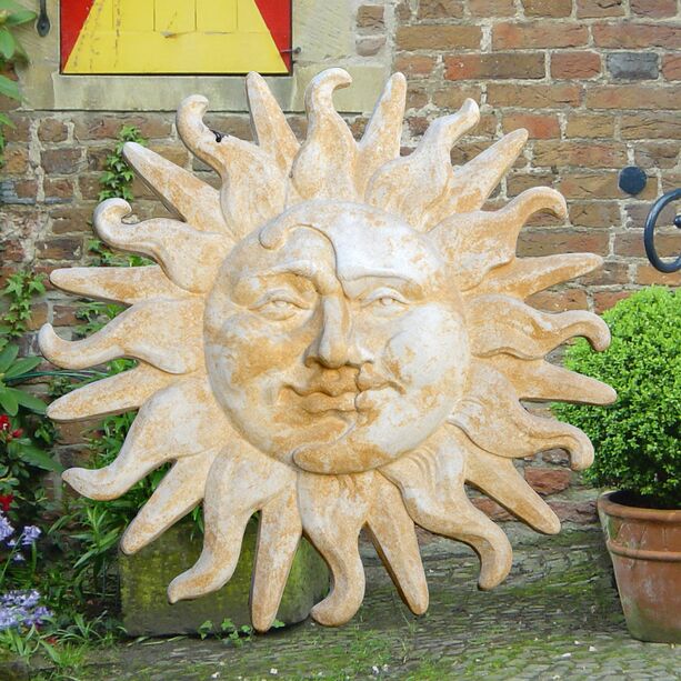 Sonne & Mond Wanddeko Relief - Luzia