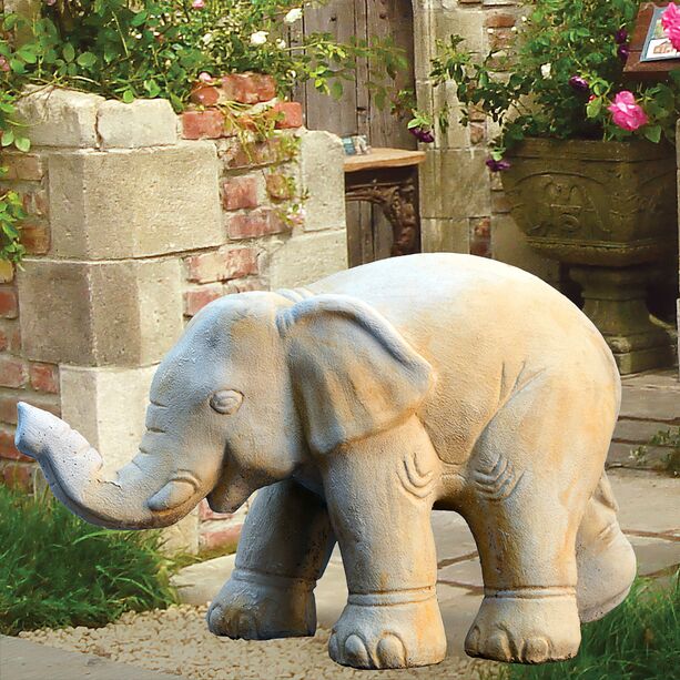 Große Elefant Stein Figur - Simba