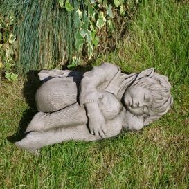 Elfenfigur Faye - Steingussfigur fr den Garten