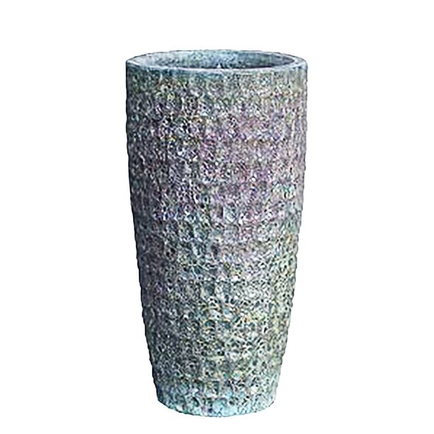 XXL Pflanzvase aus Keramik - Schne Antik-Optik - Grn - Isoke / 74x38cm (HxDm)