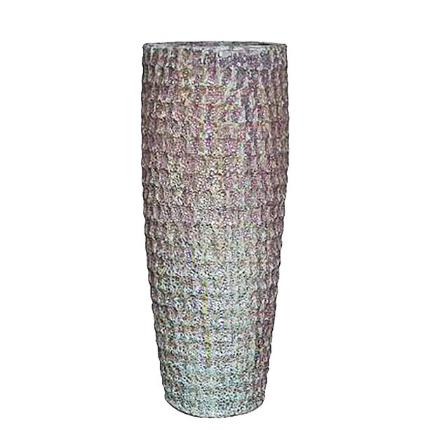 XXL Pflanzvase aus Keramik - Schne Antik-Optik - Grn - Isoke / 95x38cm (HxDm)