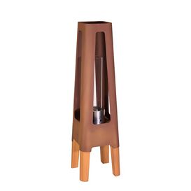 Moderne Stahl Gartenlampe von Masuria in rost mit Ethanol Licht - Nexo Lampe / ohne Schutzh�lle