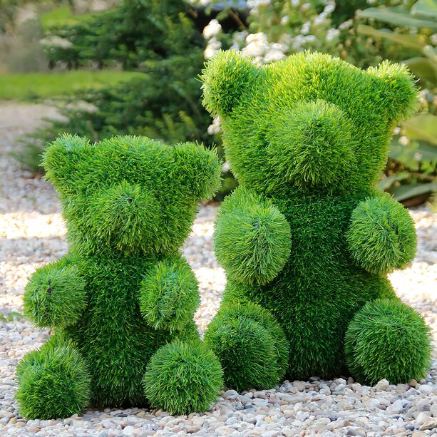 Wetterfeste Formschnitt Bärenfigur für den Garten aus Kunstrasen - Bär Nika