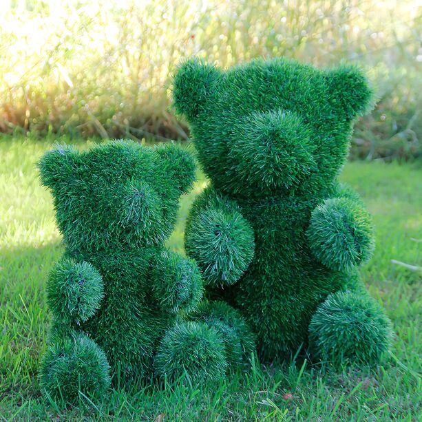 Wetterfeste Formschnitt Bärenfigur für den Garten aus Kunstrasen - Bär Nika