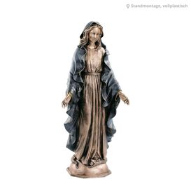 Segnende Jungfrau Maria aus Bronze - Mehrfarbig - Madonna...