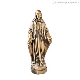 Kleine Madonnenstatue aus Messing fr den Garten - Maria...