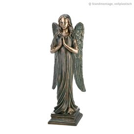 Betende Gartenfigur Engel im Grnton aus Bronze - Angelo...