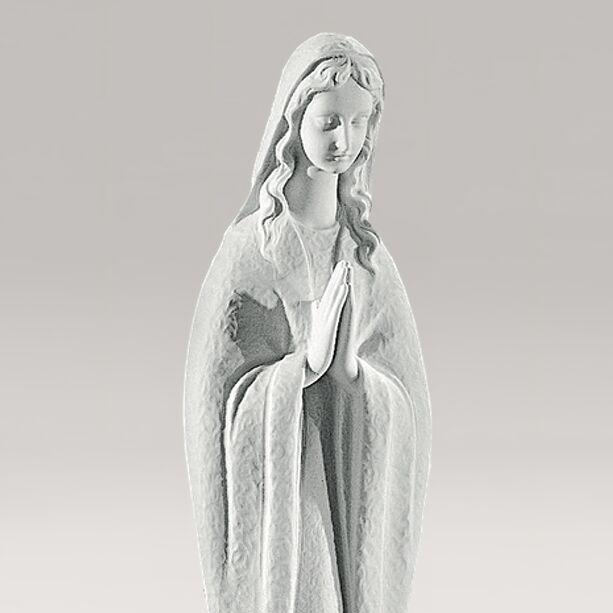 Betende Gottesmutter aus Marmorguss - modern - Maria Crossa