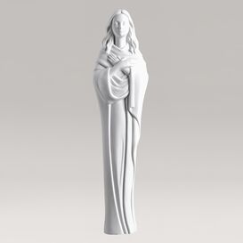Klassische Garten Marienstatue aus Marmorguss - Maria...