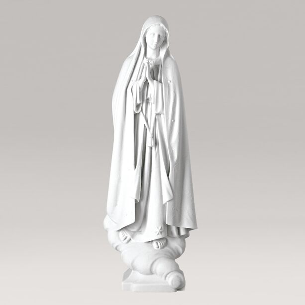Betende Gartenfigur Heilige Mutter aus Marmorguss - Madonna Gracia