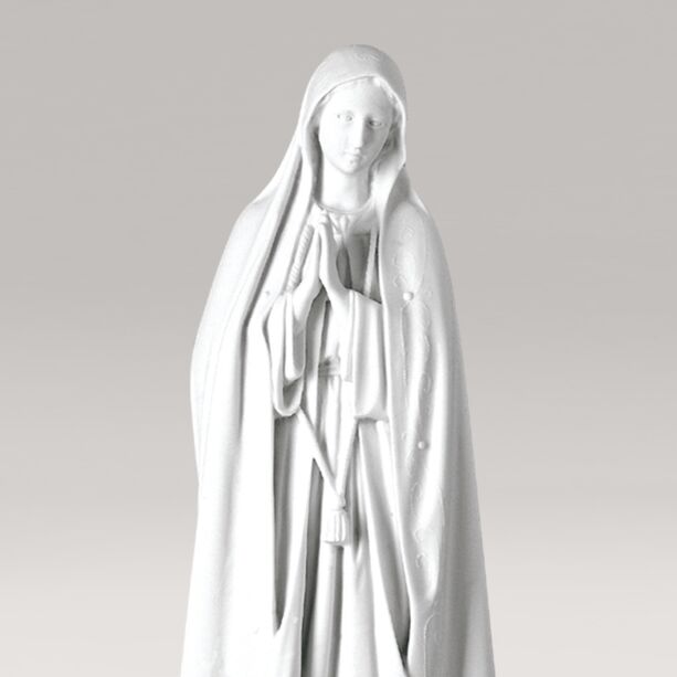 Betende Gartenfigur Heilige Mutter aus Marmorguss - Madonna Gracia