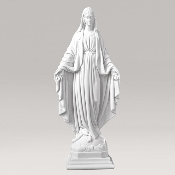 Gartenfigur segnend - Heilige Mutter aus Marmorguss  - Madonna Specia