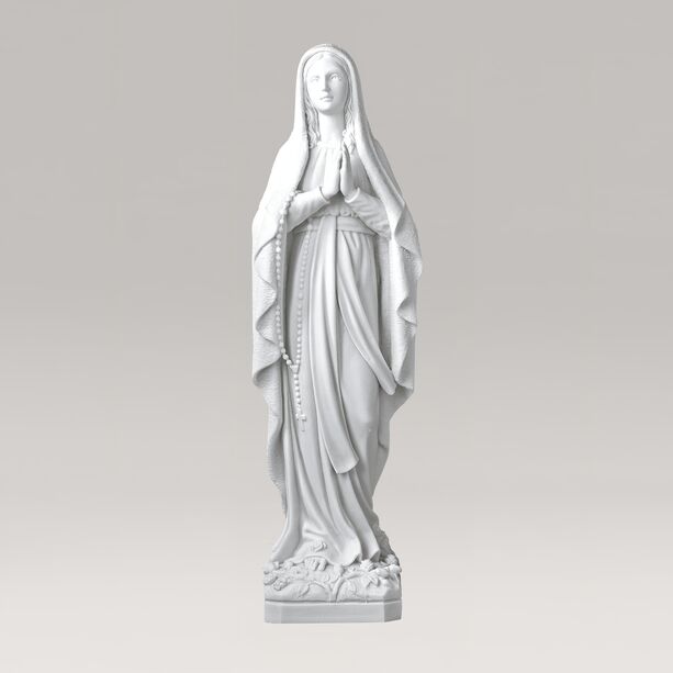 Gartenskulptur Jungfrau Maria im Gebet aus Marmorguss - Maria Catena
