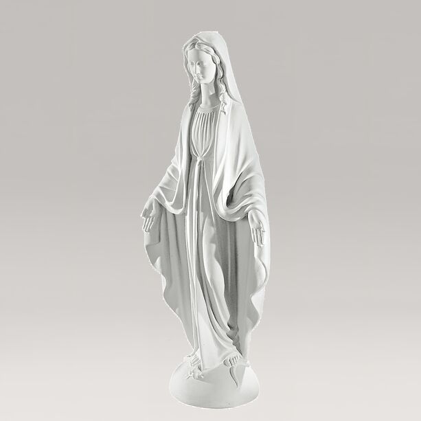 Marmorguss - Segnende Gartenfigur Heilige Maria - Madonna Secura
