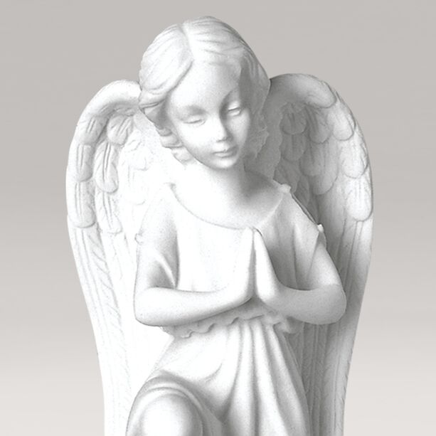 Marmorguss - Kniende Engelsfigur im Gebet - Engel Lara