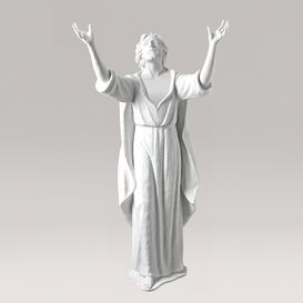 Lebensgroe Jesu Christi Skulptur aus Marmorguss -...