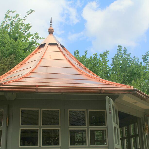 Runder Holzpavillon im Landhausstil - Oktogon Gartenhaus - Versilia