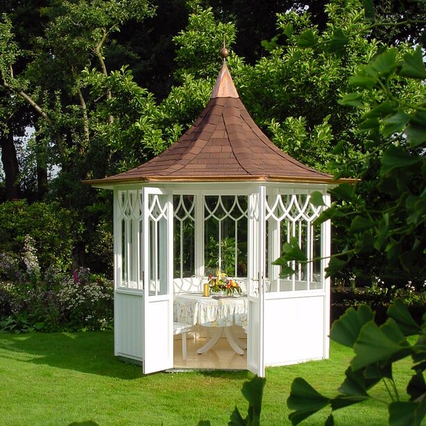 Eleganter Garten Pavillon aus Holz mit Spitzdach - WOGA - Elegance