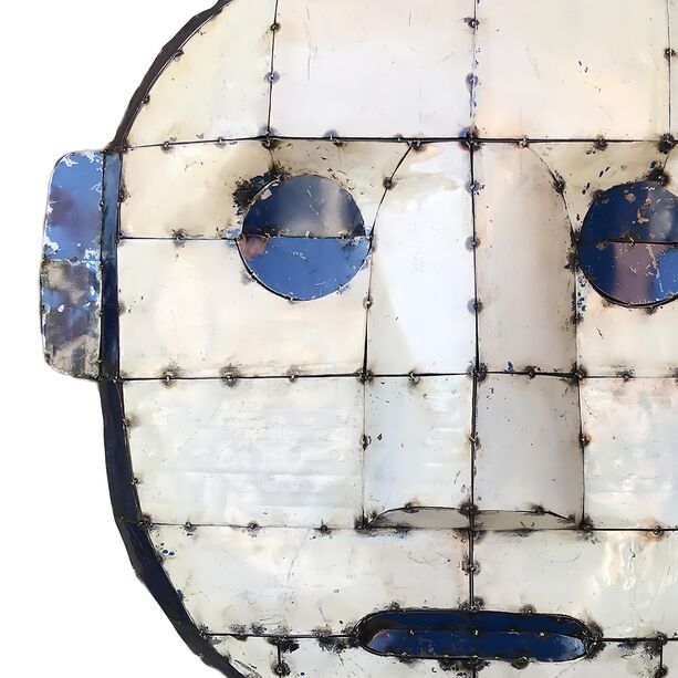 Dekorative Maske im Pop Art Stil aus upcycelten lfssern - Kayden
