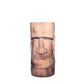 Tiki Holz Dekoskulptur in Form eines Kopfes von Hand...