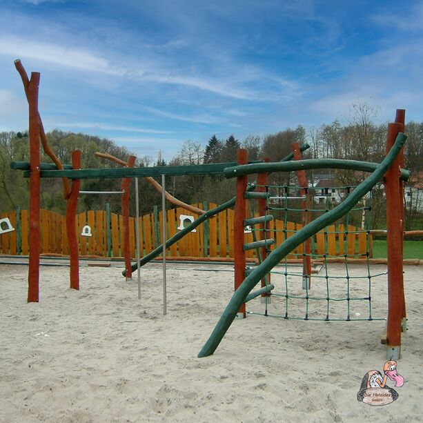 Holz Klettergerst fr den Kinderspielplatz - individualisierbar - Klettergerst Tove