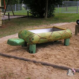 Matschtisch in Schildkrtenform fr den Kinderspielplatz...