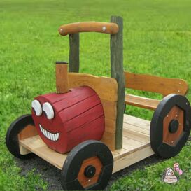 Holz Traktor in verschiedenen Gren zum Spielen - Traktor