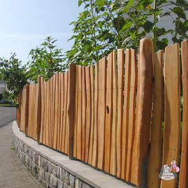 Holz Lattenzaun für den Garten aus Eiche und Robinie -...
