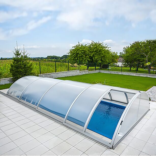 Poolberdachung in Standardform - Sonderanfertigung - rechteckig - aus Aluminium & Polycarbonat - Mookait Standard