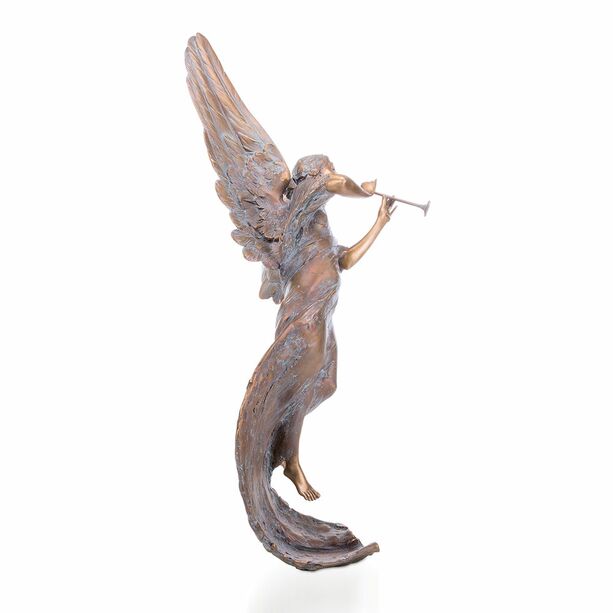Musikalischer Engel aus Bronze mit Instrument - limitiert - Tristique