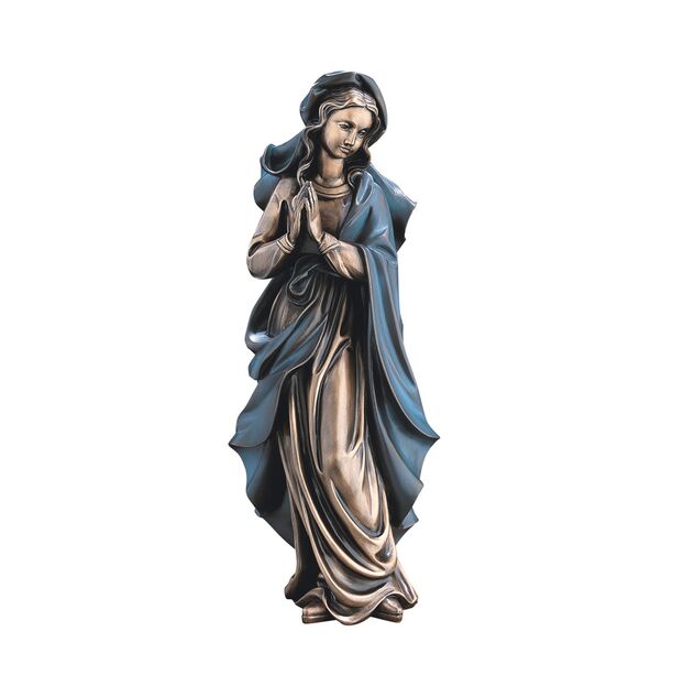 Klassische Madonna mit Umhang als betende Standfigur - Vergine Del Carmine