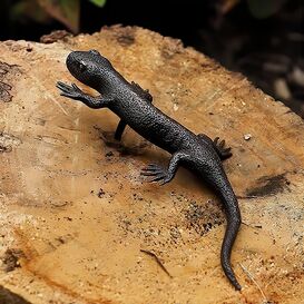 Kleiner Bronze Salamander luft - Braune Deko Tierfigur -...