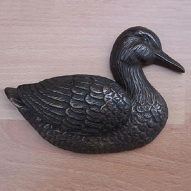 Bronze Türklopfer in Entenform für die Hauswand - Ente Dona