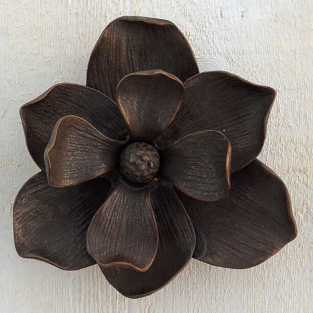 Bronze Blüte als Türklopfer für die Hauswand - Blüte Uri