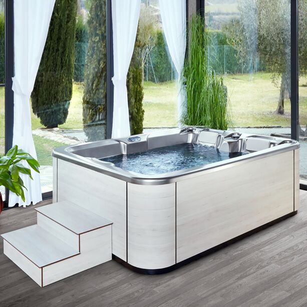 Komfortabler In & Outdoor Whirlpool fr Paare aus Metall - Aziba