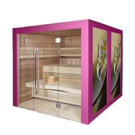 Komfortable Indoor Sauna fr 6 bis 8 Personen in Farbe...