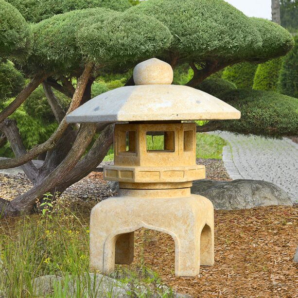 Japanische Garten Laterne - Sakai / Antikgrau