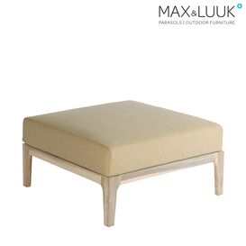 Heller Teak Loungehocker fr den Garten von Max & Luuk -...